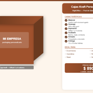 Cajas Kraft Personalizadas